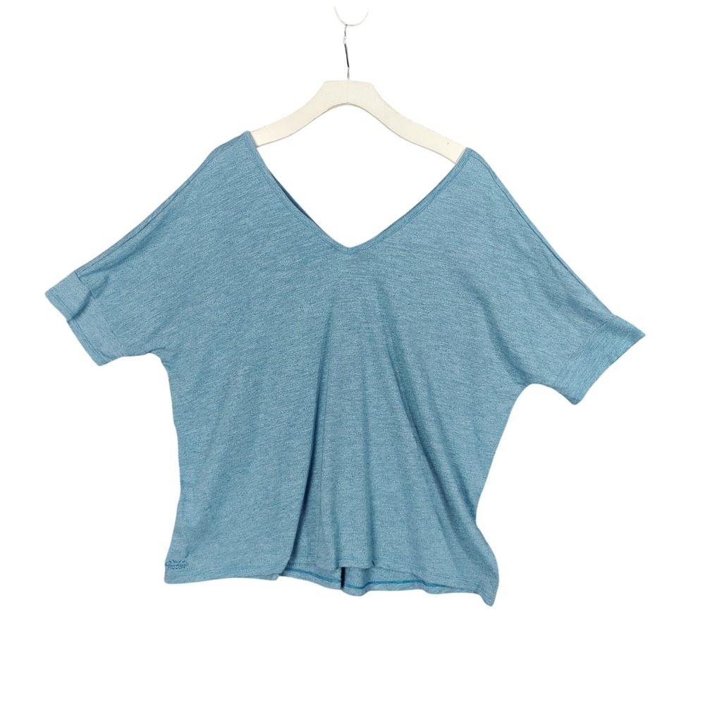Outdoor Research Womens Gorpcore Athena High-Low Tee XL Blue V-Neck Dolman Top